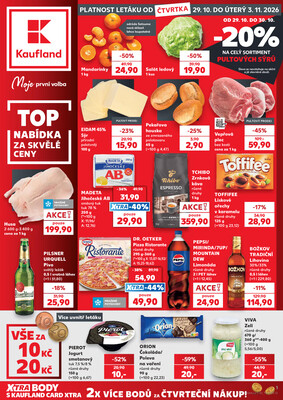 Leták Kaufland 29.10. - 3.11. - Kaufland - Plzeň - Košutka
