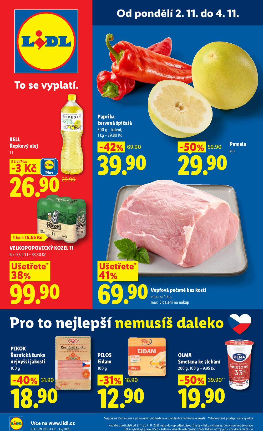 Leták Lidl - Lidl od 2.11. do 4.11.2026 - strana 1