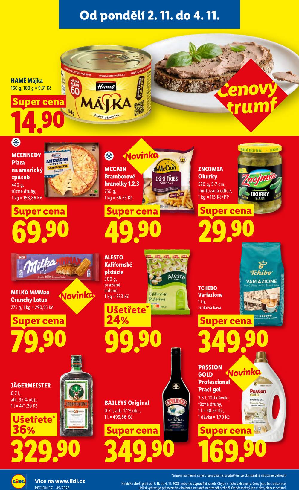 Lidl od 2.11. do 4.11.2026