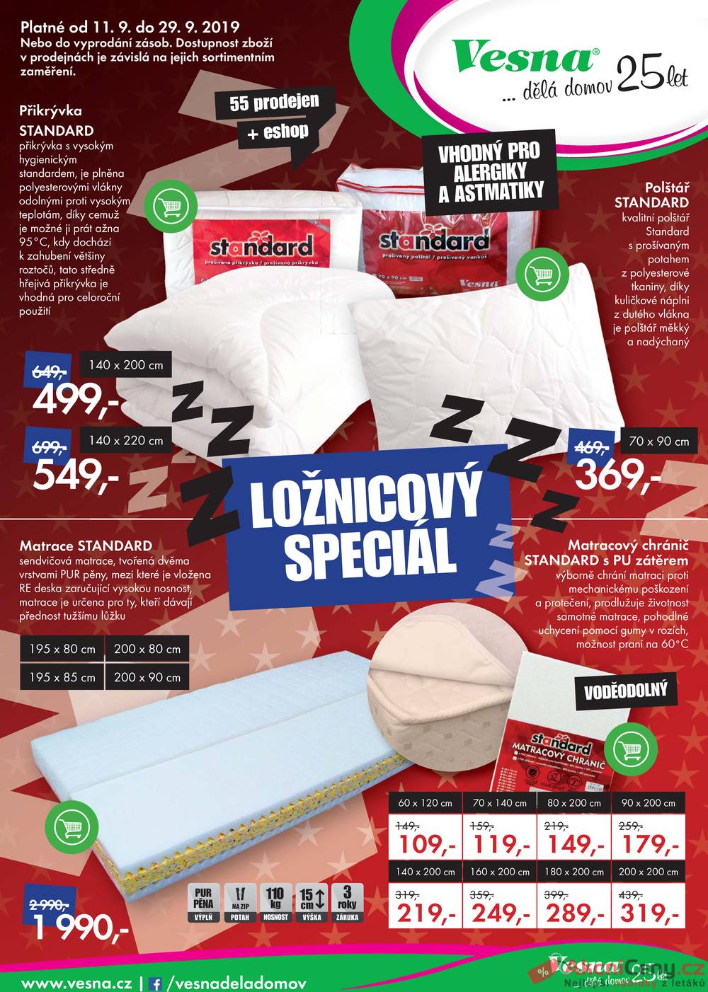 Leták Vesna - Vesna od 11.9. do 29.9.2019 - strana 1 Leták Vesna - Vesna od 11.9. do 29.9.2019 - strana 1