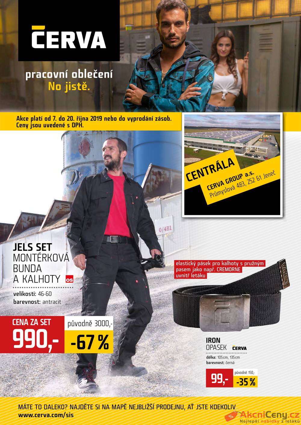 Leták ČERVA - CERVA od 7.10. do 20.10.2019 - strana 1 Leták ČERVA - CERVA od 7.10. do 20.10.2019 - strana 1