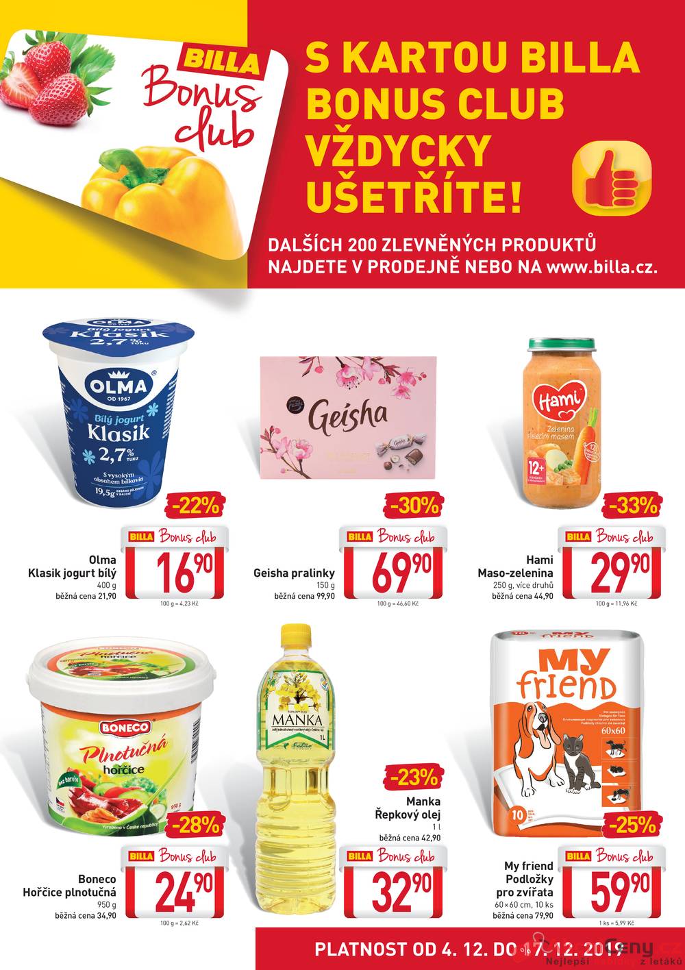 Leták Billa - Billa Bonus Club od 4.12. do 17.12.2019 - strana 1 Leták Billa - Billa Bonus Club od 4.12. do 17.12.2019 - strana 1