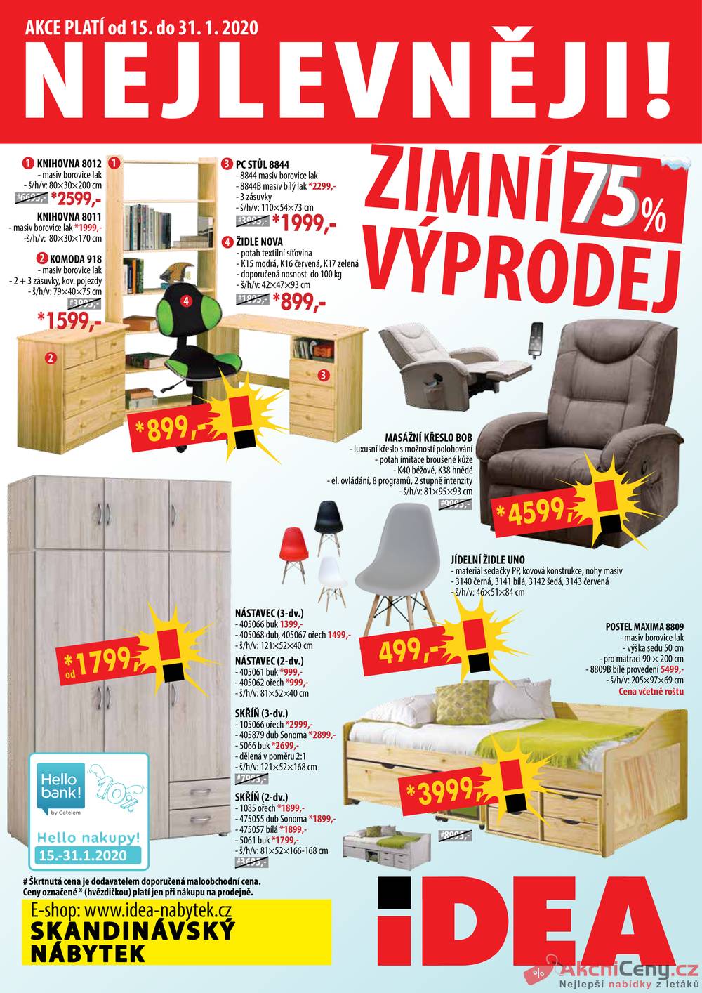 Leták IDEA nábytek - IDEA nábytek od 15.1. do 31.1.2020 - strana 1 Leták IDEA nábytek - IDEA nábytek od 15.1. do 31.1.2020 - strana 1