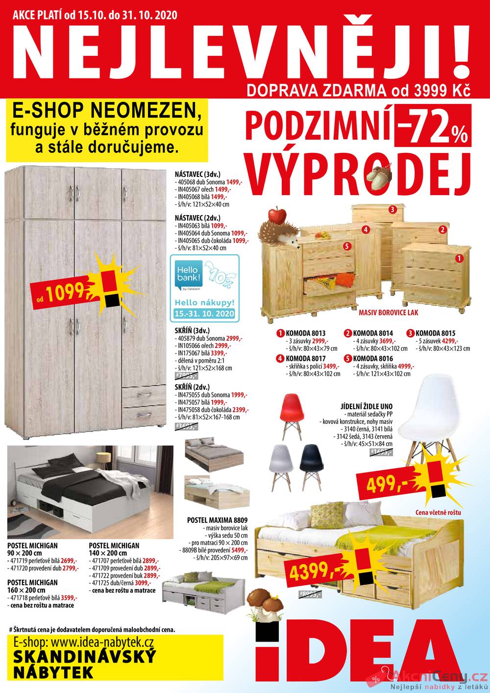 Leták IDEA nábytek - IDEA nábytek od 15.10. do 31.10.2020 - strana 1 Leták IDEA nábytek - IDEA nábytek od 15.10. do 31.10.2020 - strana 1