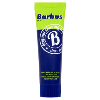 Barbus Sport pěnivý krém na holení s chlorofylem