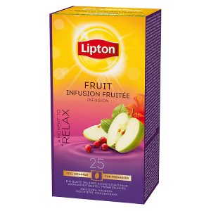 Lipton Fruit ovocný čaj, vybrané druhy  25 sáčků 