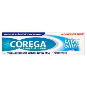 Corega Extra silný fixační krém na zubní náhrady 40g