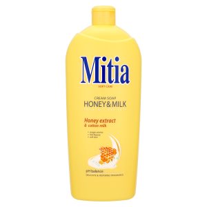 Mitia Tekuté mýdlo refill honey & milk 1000ml
