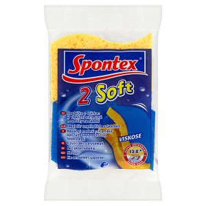 Spontex Soft houbička + utěrka 2 ks