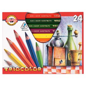 KOH-I-NOOR Triocolor trojhranné pastelky 24 ks TR 10,5