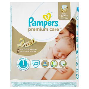Pampers Premium Care dětské plenky 1 Newborn 22 ks