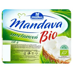 Milko Mandava smetanová bio 120g