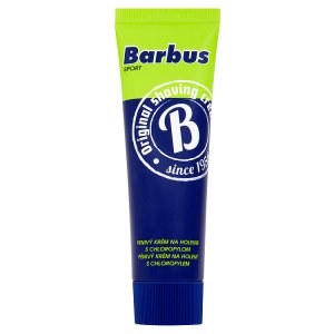 Barbus Sport pěnivý krém na holení s chlorofylem 75g