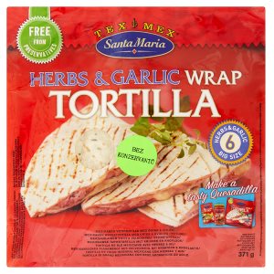 Santa Maria Tex Mex Tortilla placky s bylinkami a česnekem 371g