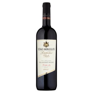 Víno Mikulov Sommelier Club Rulandské modré víno s přívlastkem pozdní sběr suché červené 0,75l
