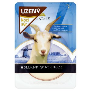 Euroser Uzený kozí sýr plátkový 100g