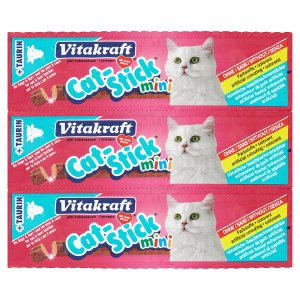 Vitakraft Cat-Stick mini hovězí a taurin pro kočky 3 ks