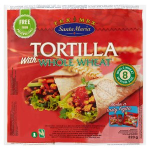 Santa Maria Tex Mex Tortilla placky z celozrnné pšeničné mouky 320g