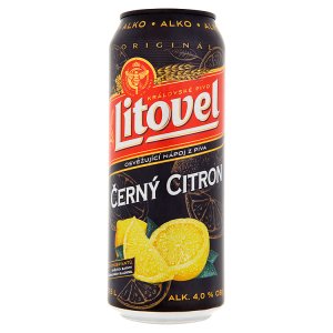 Litovel Černý citron míchaný nápoj z piva 0,5l