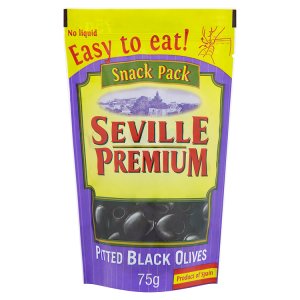 Seville Premium Černé olivy bez pecky 75g