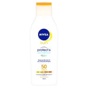 Nivea Sun Protect & Sensitive Mléko na opalování OF 50 200ml