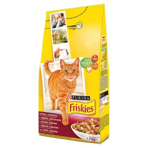 FRISKIES s masem, kuřetem a přidanou zeleninou 1,7kg