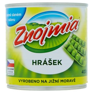 Znojmia Hrášek v mírně slaném nálevu 400g