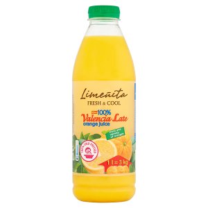Limeñita Fresh & Cool Pomerančová šťáva z odrůdy Valencia late s dužinou 1l