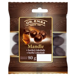 Dr. Ensa Mandle v hořké čokoládě 80g