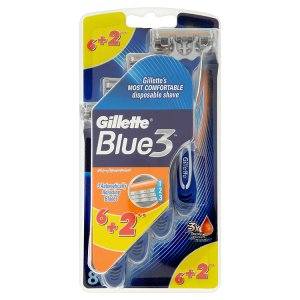 Gillette Blue 3 Pohotové holítko s lubrikačním páskem 8 ks