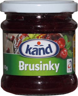 Kand Brusinky 190g, vybrané druhy