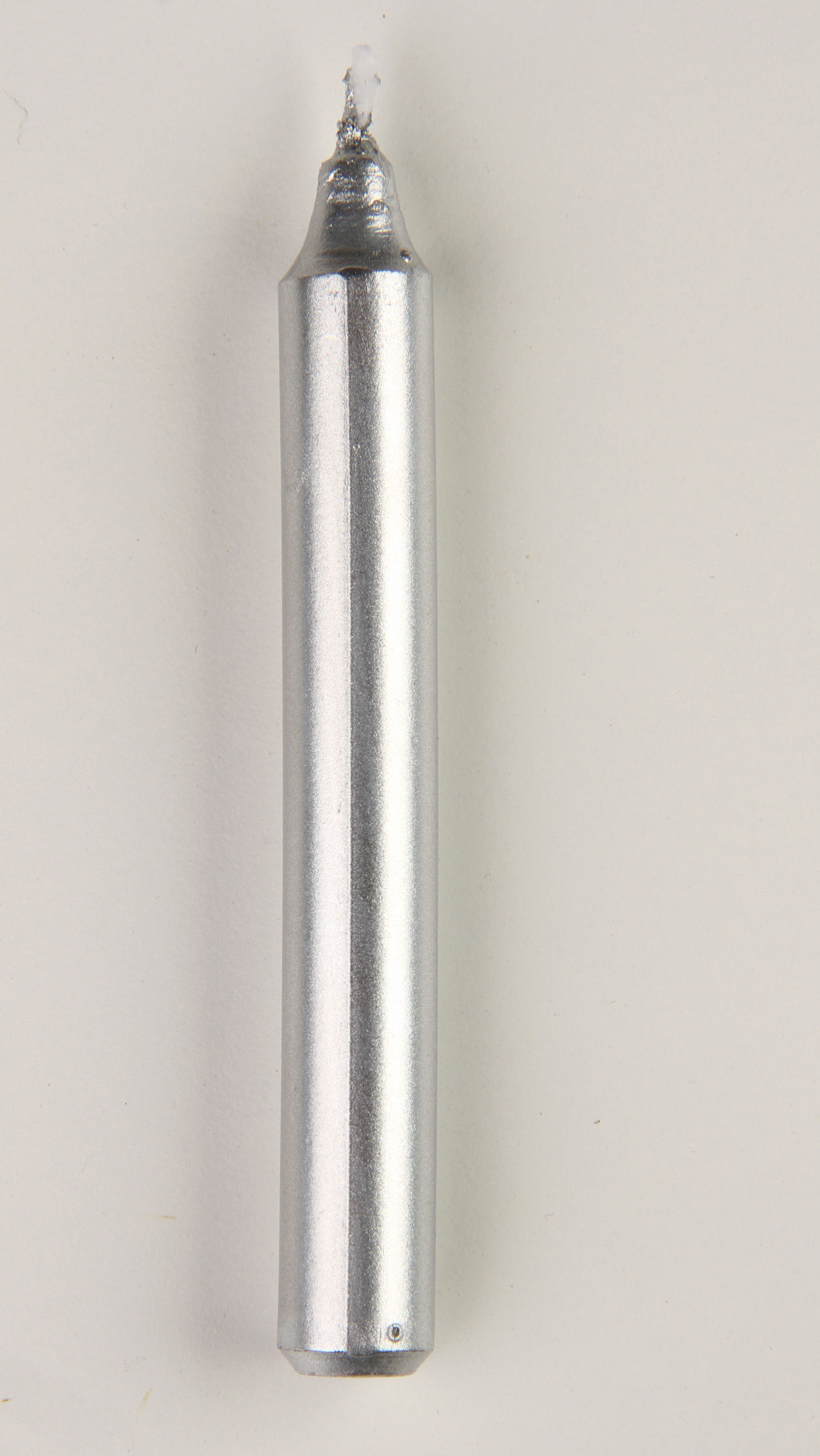 Svíčka na stromek metalické stříbrné