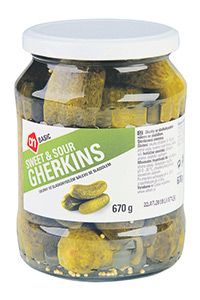 ah basic sweet & sour gherkins