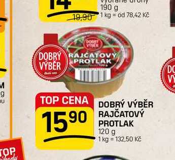 DOBRÝ VÝBĚR RAJČATOVÝ PROTLAK 120 g