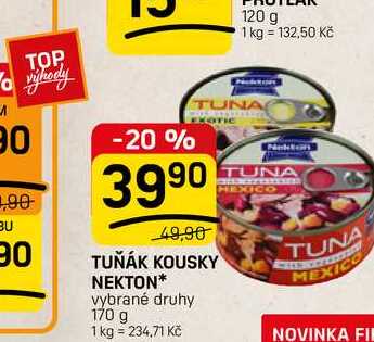 NEKTON* vybrané druhy 170 g