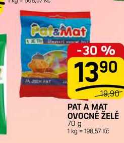 PAT A MAT OVOCNÉ ŽELÉ 70 g