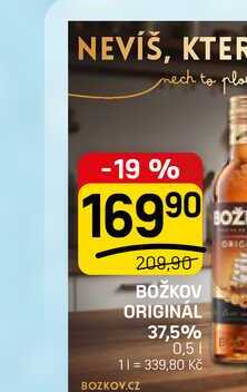 BOŽKOV ORIGINÁL 37,5% 0,5l
