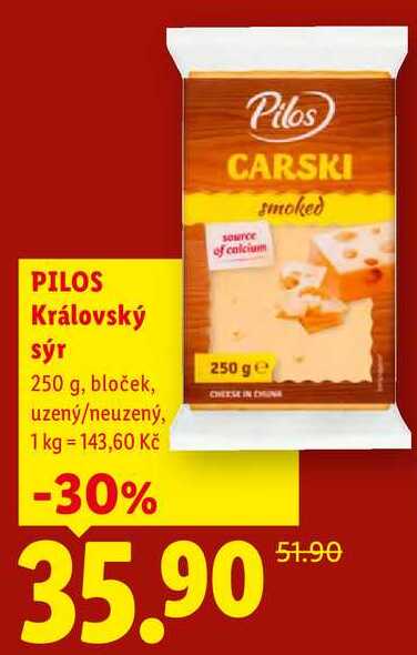 PILOS Královský sýr, 250 g,