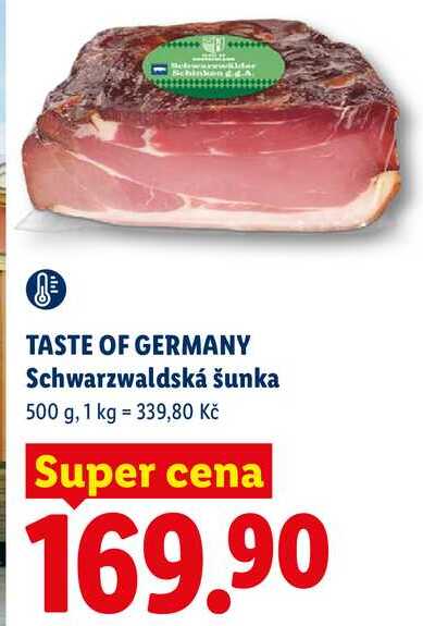 TASTE OF GERMANY Schwarzwaldská šunka, 500 g