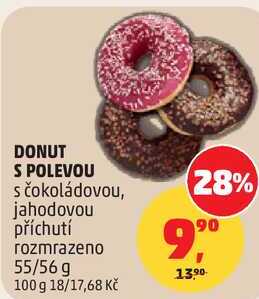 DONUT S POLEVOU s čokoládovou, 55/56 g