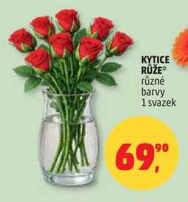 KYTICE RŮŽE různé barvy, 1 svazek