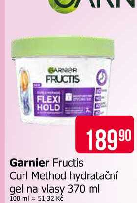 Garnier Fructis Curl Method hydratační gel na vlasy 370 ml