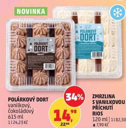 POLÁRKOVÝ DORT vanilkový, 615 ml