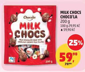 MILK CHOCS CHOCO'LA, 200 g