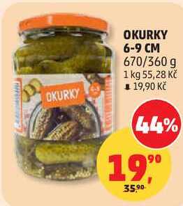OKURKY 6-9 CM, 670/360 g