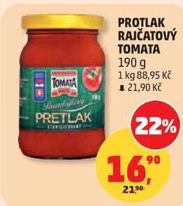PROTLAK RAJČATOVÝ TOMATA, 190 g