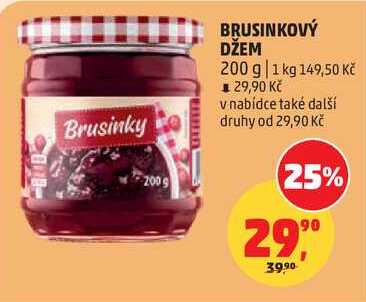 BRUSINKOVÝ DŽEM, 200 g  