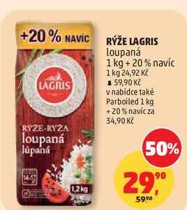 LAGRIS RÝŽE loupaná, 1,2 kg 