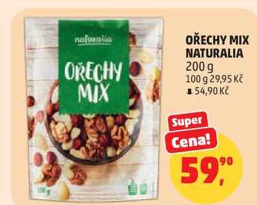 OŘECHY MIX NATURALIA, 200 g