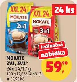 MOKATE MOKATE 2V1, 3V1, 24x14/17 g